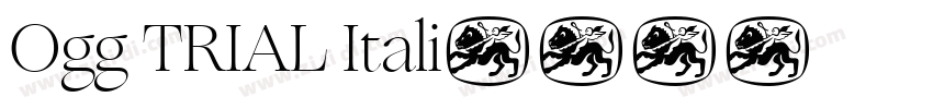 Ogg TRIAL Itali字体转换